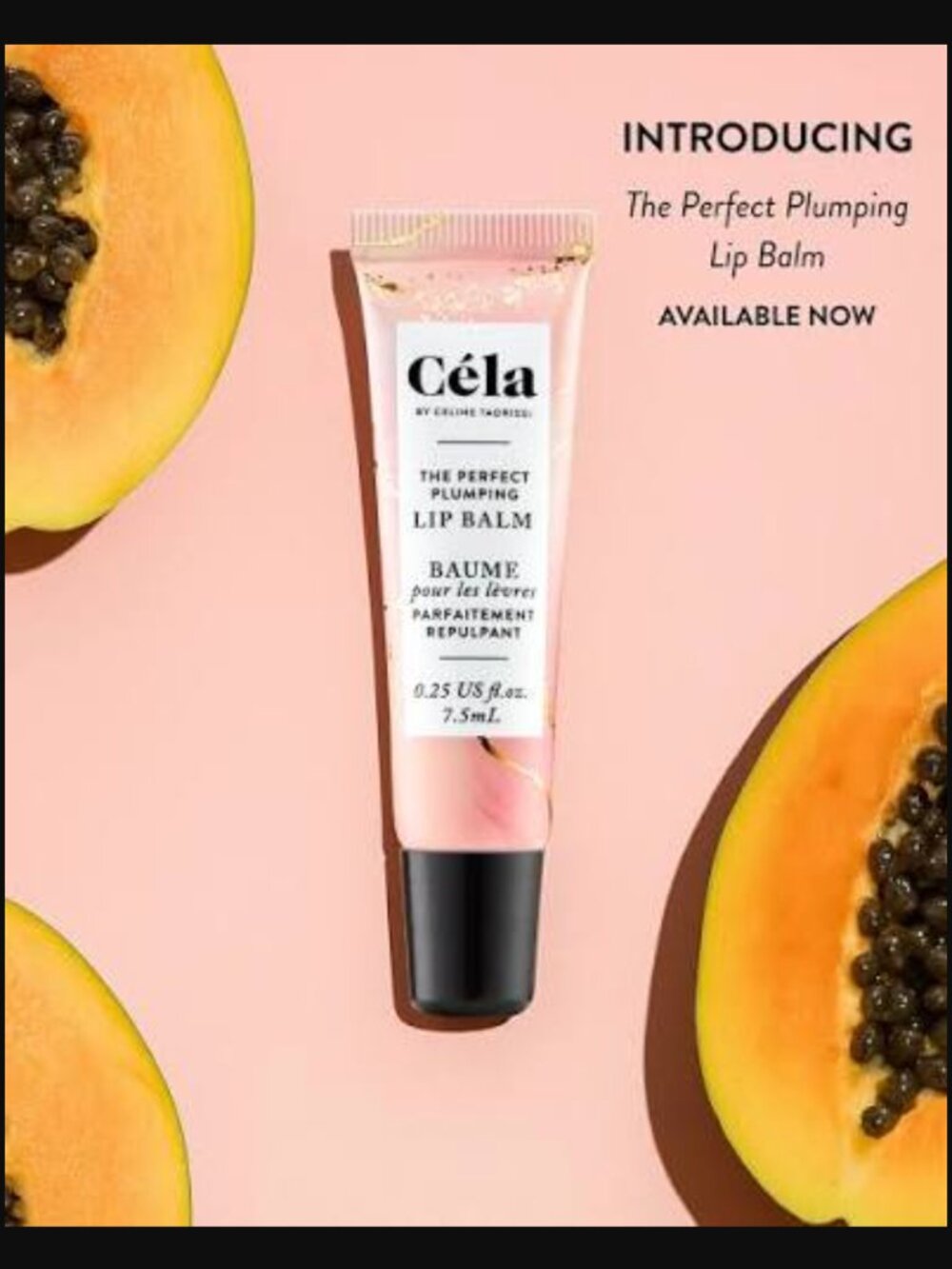 🔥3/$30 NEW Cela by Celine Tadrissi The Perfect Plumping Lip Balm Full Size